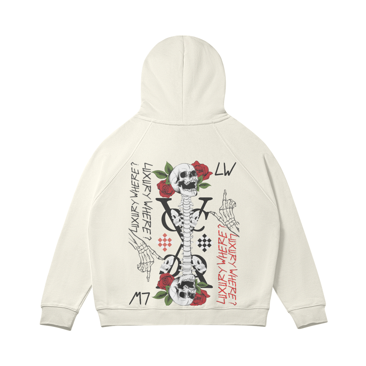 Duality of the skull (zipper hoodie)