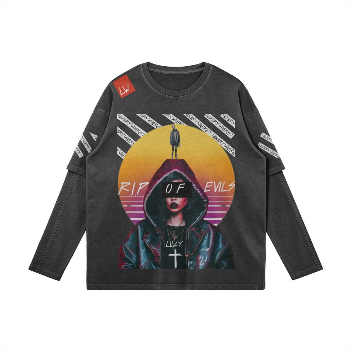 Evils of lucy (faux sleeve)