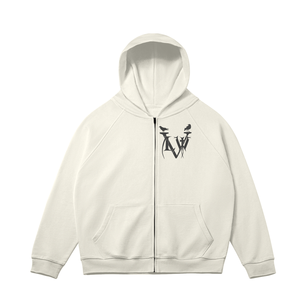Duality of the skull (zipper hoodie)