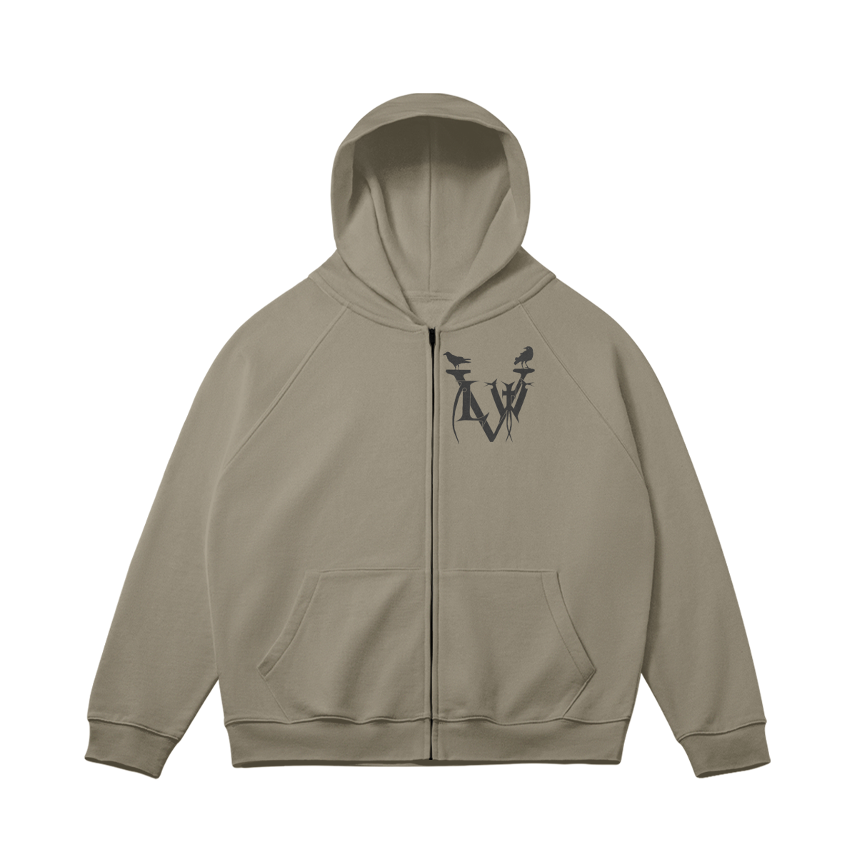Duality of the skull (zipper hoodie)