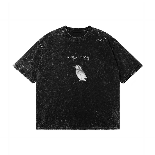 Lone raven (short sleeve snow wash)