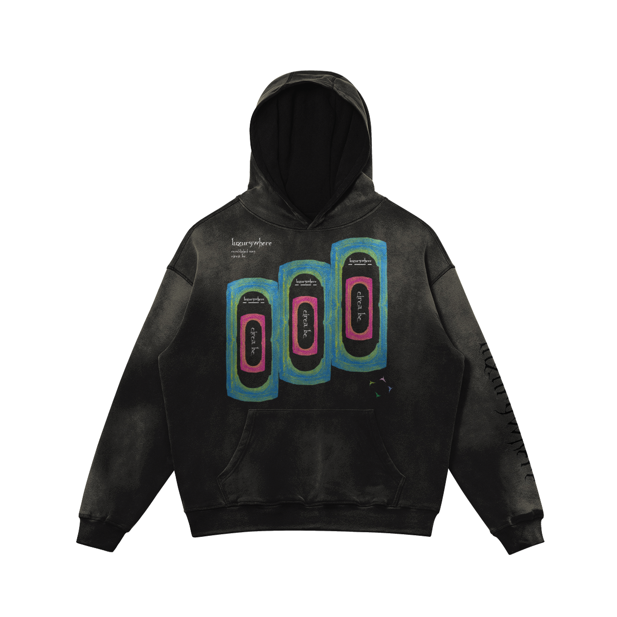 Mirrors of Babylon (faded hoodie)