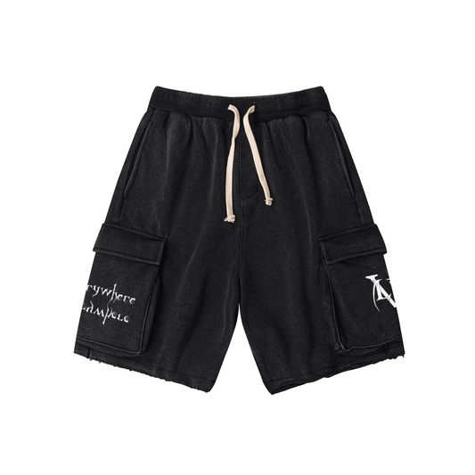 Luxury utility (snow wash cargo shorts)